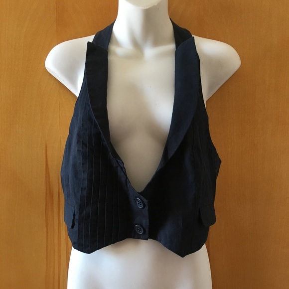 Tailored Black Vest - Picture 2 of 8